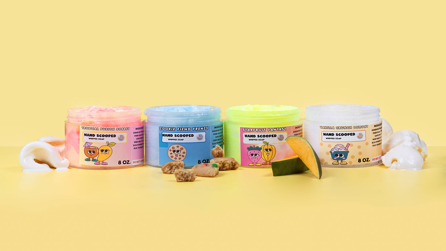 Party Time HandScooped Whipped Soap