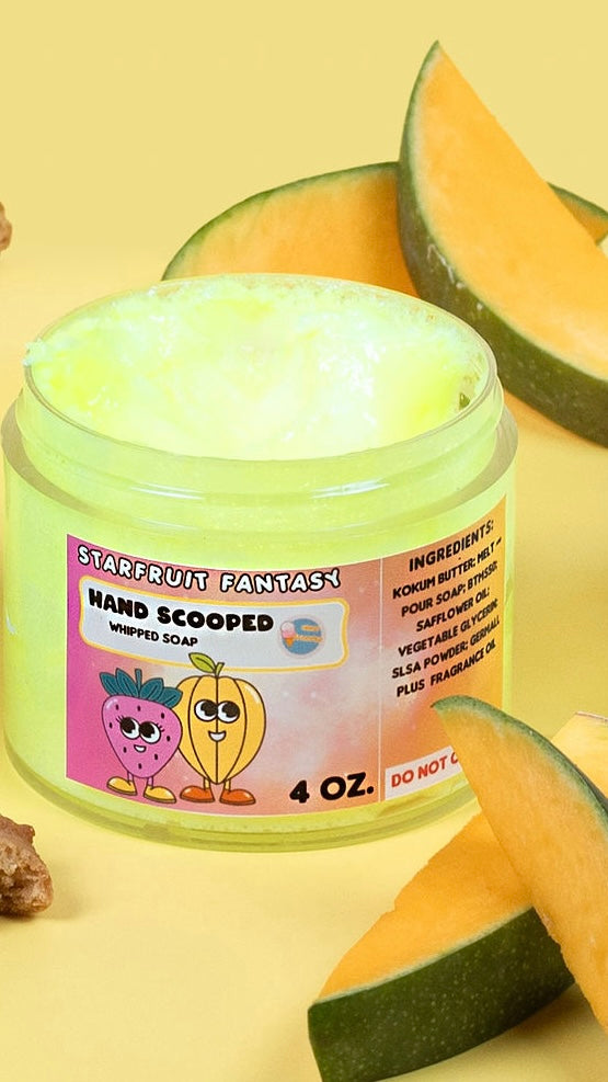 StarFruit Fantasy HandScooped Whipped Soap
