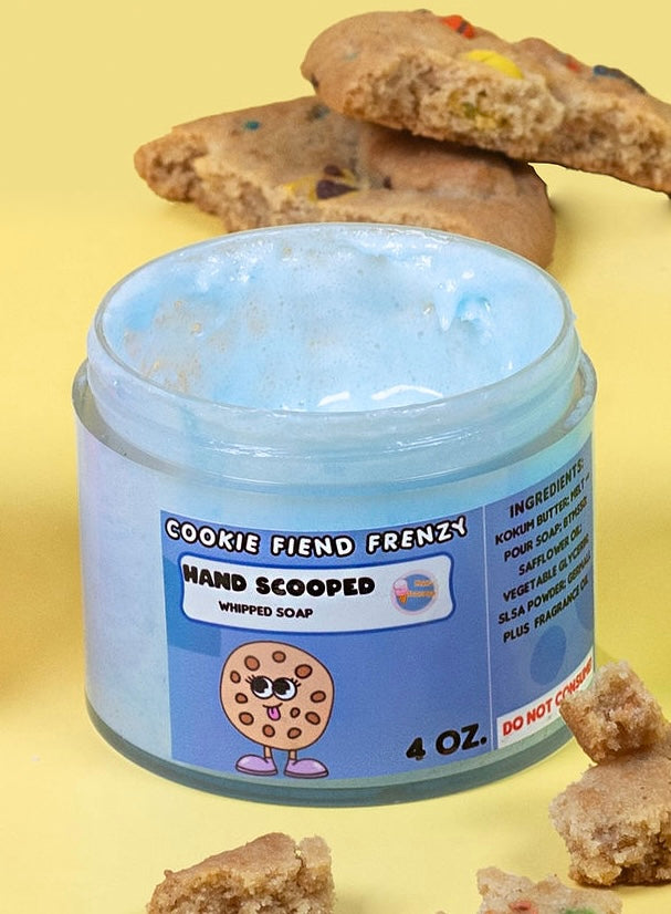 Cookie Fiend Frenzy HandScooped Whipped Soap