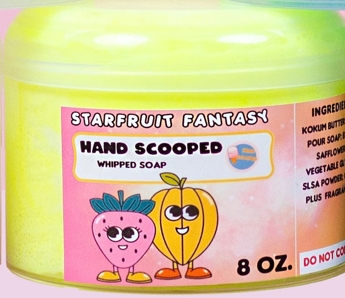 StarFruit Fantasy HandScooped Whipped Soap